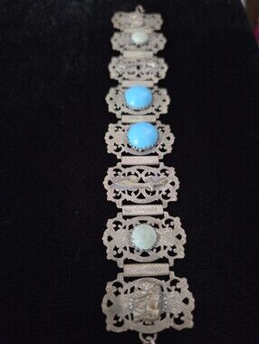 Vintage Moroccan Souvenir Panel Bracelet